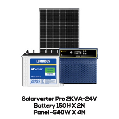 Solarverter PRO 2 KVA/ 24 V, Solar Battery