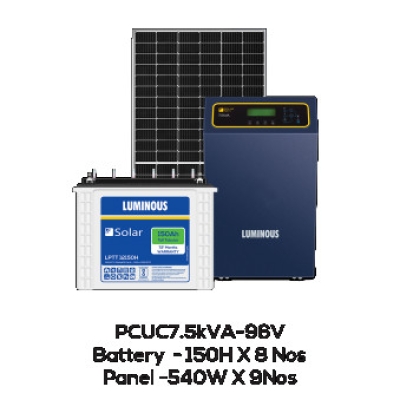  PCU NXT+7.5 KVA/96 V,Solar Battery 150Ah 